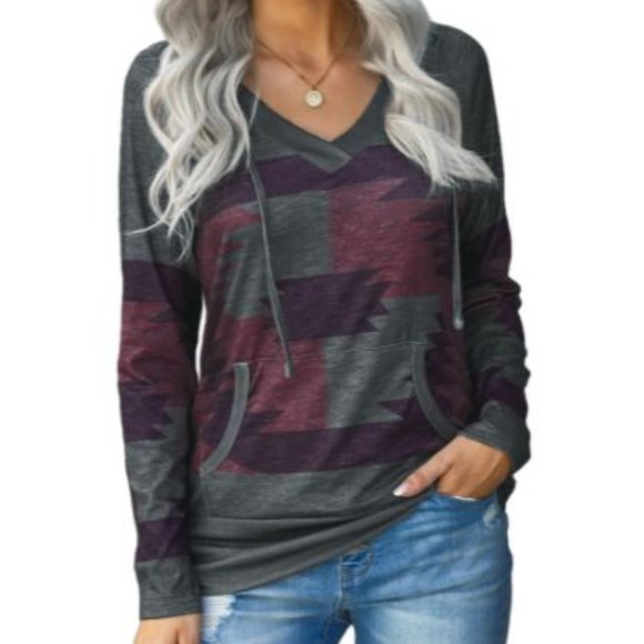 Aztec Knit Hoodie - Picture 1 of 4